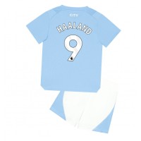 Dres Manchester City Erling Haaland #9 Domaci za djecu 2023-24 Kratak Rukav (+ kratke hlače)